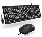 X9 Performance Large Print Backlit Keyboard and Mouse Combo - Easy to See... 