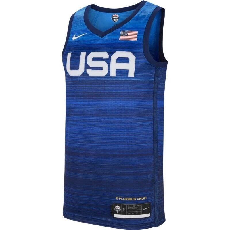 Nike 2020 Tokyo Olympics Team USA Limited Basketball Jersey CQ0145-451 Blue M