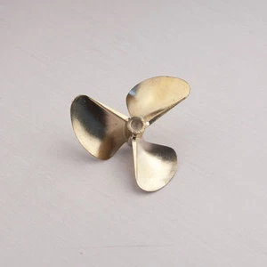 PROPELLER 26cc brass prop 1/4" shaft 3 blade 72mm Diameter RC boat P83 - Picture 1 of 4