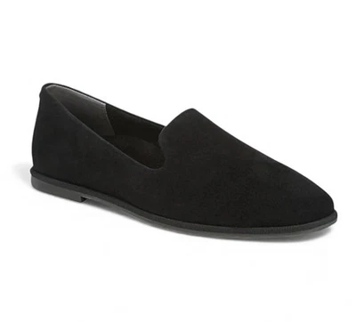 Mocasines Antonio Melani 7,5 gamuza negra Aaron Comfort soporte arco planos $120 Foto 1 de 4