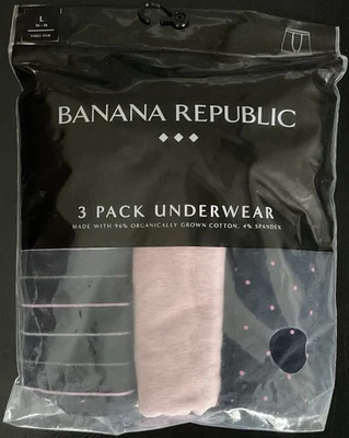 Calzoncillos boxer Banana Republic de algodón orgánico paquete de 3 pulgadas para hombre L (36-38) rosa marino nuevos en paquete Foto 1 de 2