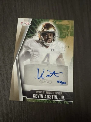 2022 SAGE High Series Autographs Gold /100 #A-KAJ KEVIN AUSTIN JR Auto ROOKIE RC - Image 1 of 2
