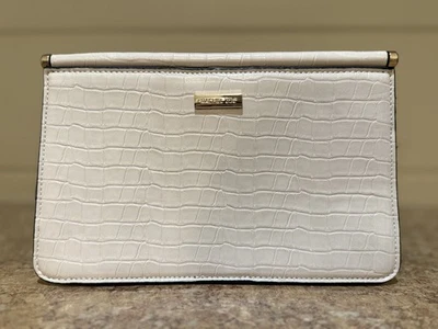 Bolso Bandolera RACHEL ZOE Para Mujer Cartera Marfil Cocodrilo Reptil Retro Bolso sin asas Elegante Foto 1 de 4