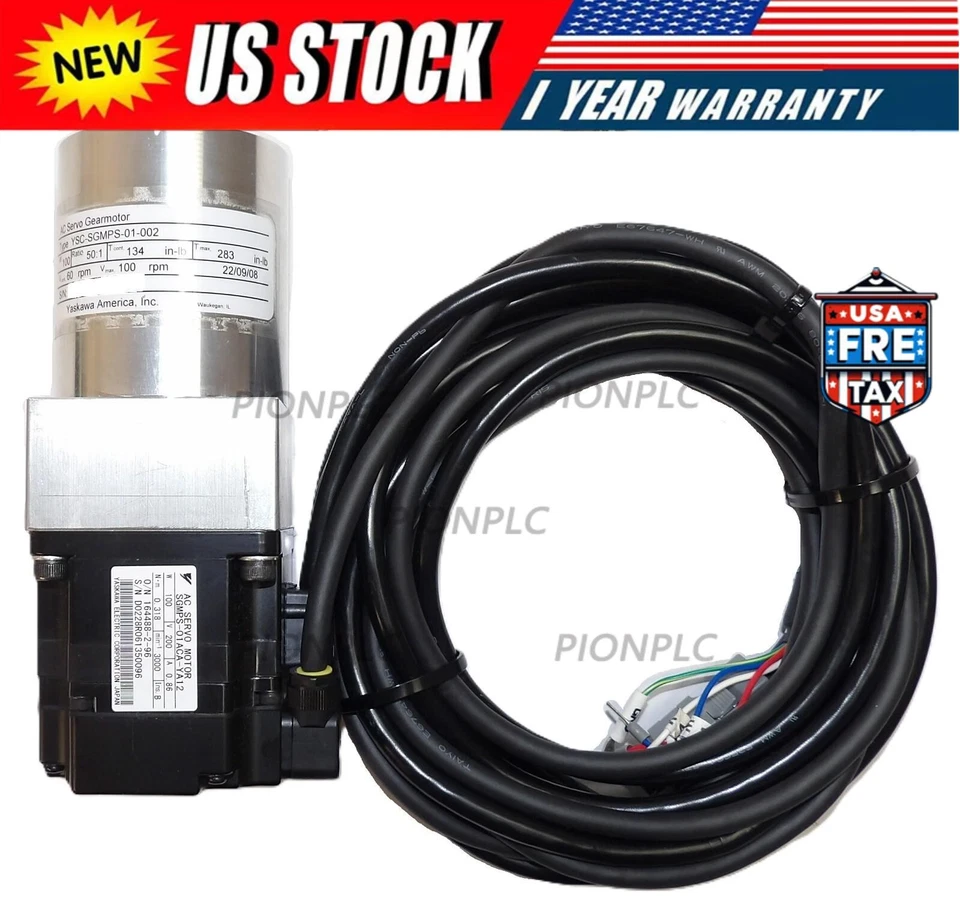 Yaskawa Electric SGMPS-01ACA-YA12 AC Servo Motor with YSC-SGMPS-01-002 New - Image 1 of 4