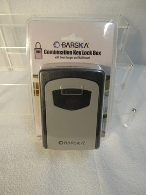Barska Security Key Safe Combination Lock Box with Door Hanger & Wall Mount - Image 1 of 4