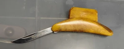 Rough Rider Cowboy Hat Folding Pocket Knife With Bone Handle! - Image 1 of 2