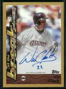 2024 Topps Archives Will Clark 1995 At the Break autógrafos tablero de lámina de oro #/50 - Imagen 1 de 2