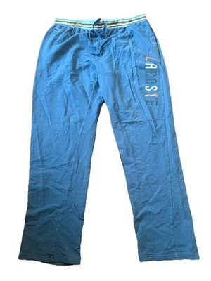 Lacoste Ropa de Dormir Para Hombre Pantalones Grandes Azul Cintura Elástica Elastizada Salón Foto 1 de 4