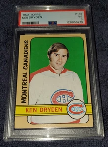 1972 KEN DRYDEN / NHL Topps Hockey Trading Card #160 PSA 3 VG Montreal Canadiens - Picture 1 of 4