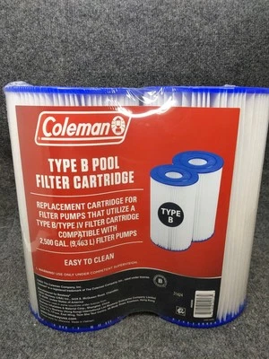 Coleman Type B Pool Filter Cartridges 2-Pack New - Image 1 of 4