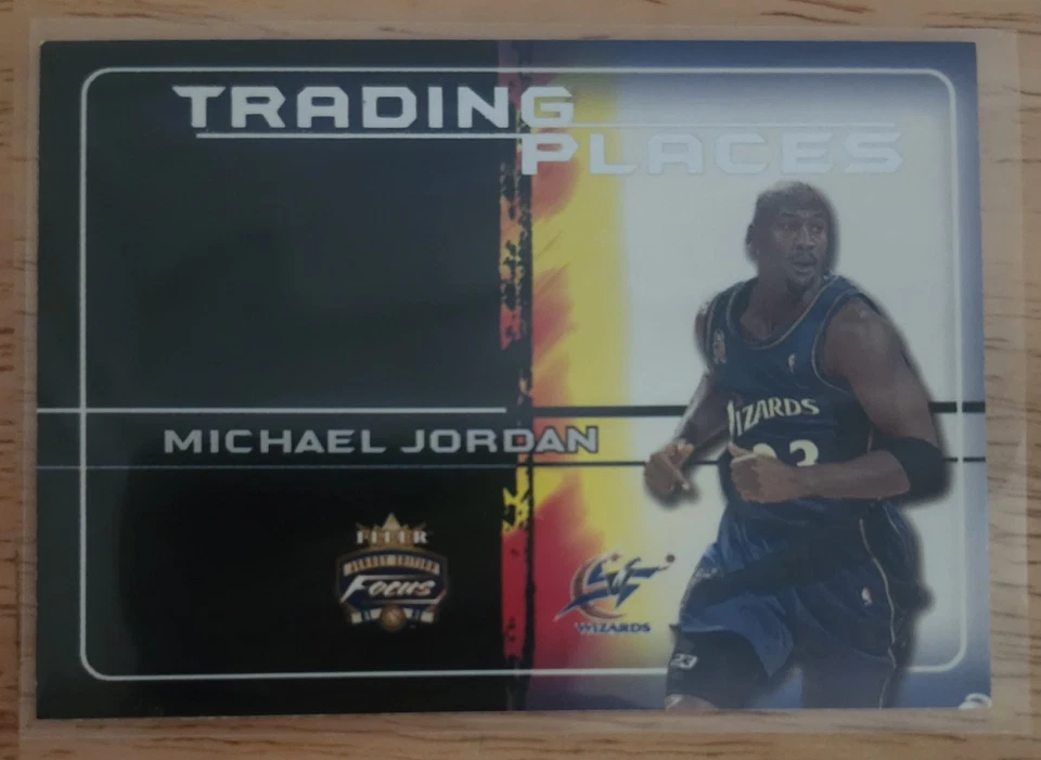 2001-02 Fleer Focus MICHAEL JORDAN Trading Places Jersey Edition #11 of 15TP  🐐 - Image 1 of 2