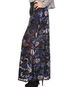 XXI Forever 21 Whimsigoth Velvet Burnout Maxi Skirt Juniors Small Fairy Grunge - Picture 1 of 11