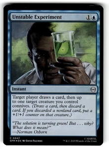 MTG Magic The Gathering Marvel's Spider-Man Card #47 Unstable Experiment FOIL - Picture 1 of 4