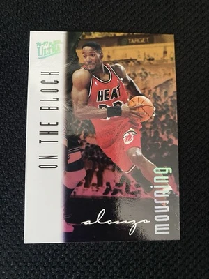 Fleer Ultra 1996-97 - On the Block Alonzo Mourning #133 🔥🏀🔥 Foto 1 de 2