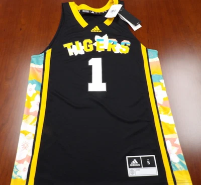 NEW ADIDAS NCAA GRAMBLING STATE TIGERS #1 BASKETBALL JERSEY SIZE S - Image 1 of 4