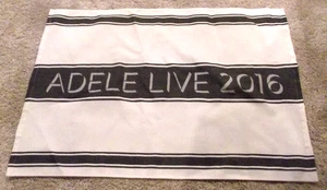 Neu Open Box Adele Live 2016 weiß/schwarz Baumwolle Handtuch 29" (74cm) x 20" (51cm) B - Bild 1 von 4