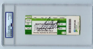 Davante Adams signed Autogramm NFL Debut 9/4/14 Ticket Stub PSA / DNA USA - Bild 1 von 2