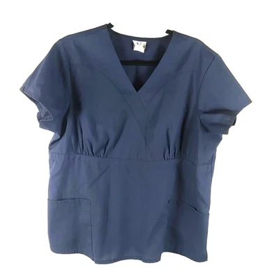 Blusa Médica Fundamental By White Swan para Mujer Talla X Grande Azul Marino Médica Foto 1 de 4