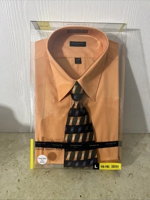 Covington Talla Grande Para Hombre Camisa de Vestir y Corbata de Seda Conjunto En Caja 16-161/2 Nuevo Foto 1 de 4