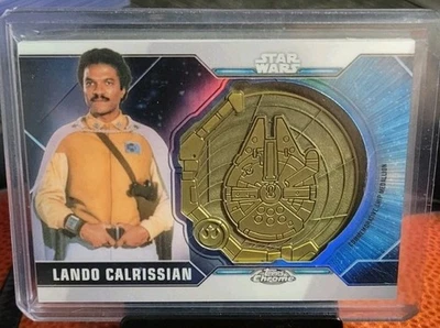 LANDO CALRISSIAN Topps STAR WARS Last Jedi MEDALLION STAR SHIP SP /99 - Image 1 of 2