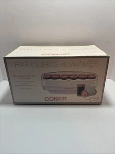 Conair Big Curls and Waves Jumbo Ceramic Hot Rollers 1 1/2 Inch - Pink - Picture 1 of 5