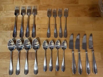 DANSK STAINLESS CLASSIQUE SATIN TORUN Sets (20 pcs) FLATWARE Service for 4 - Image 1 of 4