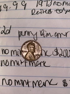 1962 D Lincoln Penny Copper Coin, Double Die Obverse Some In God We Trust On Rim - Picture 1 of 2