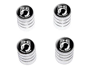 POW MIA Military Veteran - Tire Rim Valve Stem Caps - Aluminum - Picture 1 of 1