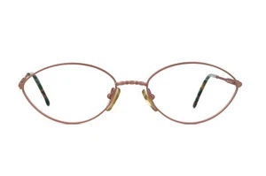 Womens Club LA 6301 Diamond Oval Pink Metal 51-17-135 Eyeglasses 90s France NOS - Picture 1 of 2