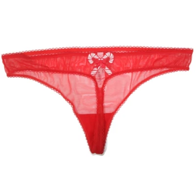 ADORE ME Sexy Rojo Candycane Navidad Bragas Malla Talla Grande 2X NUEVO CON ETIQUETAS - 740 Foto 1 de 4