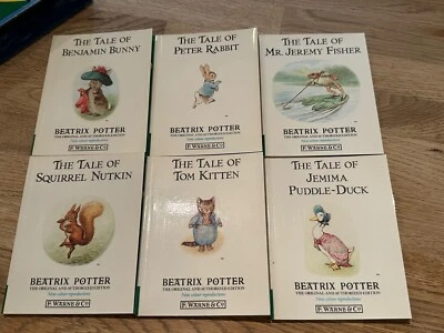 The Peter Rabbit Library by Beatrix Potter 1991 BP Mini Book Series 1-6 Foto 1 de 4
