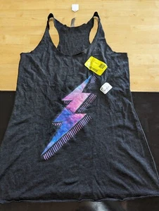 Womens black lightning tank top sz s - Picture 1 of 5