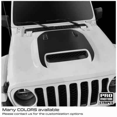 Calcomanía de capó para Jeep Wrangler/Gladiator 2018-2024 Mojave 392 Rubicon JL/JT Stripe Foto 1 de 2