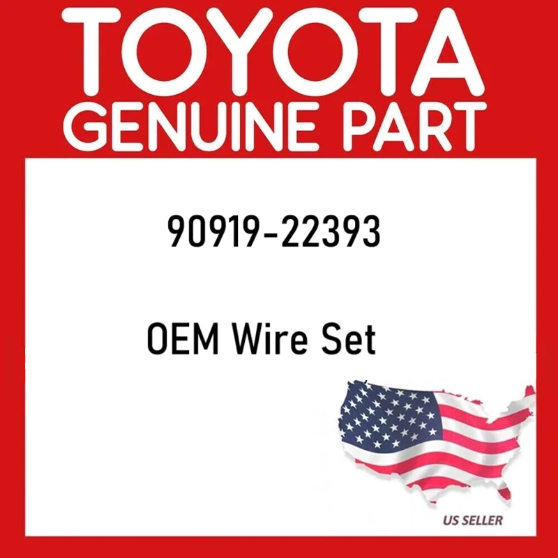 TOYOTA GENUINE 90919-22393 CORD SET, WIRE SET W/RESISTIVE OEM - Image 1 of 4
