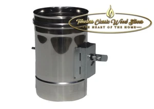 10" (250mm) Stainless steel Damper- Slow combustion flue- Wood Heater/ Stove - Picture 1 of 7