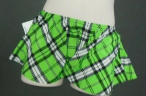  Plaid shorty skirt Dance Costume tap jazz stretch Child/ladies elastic waist - Picture 1 of 9