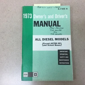 GMC 1973 dueño y conductor guía manual operación y mantenimiento, todo diésel - Imagen 1 de 4
