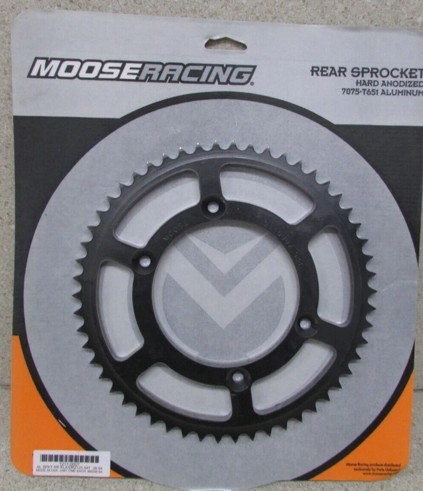 PIÑÓN TRASERO ALUMINIO NEGRO SUZUKI DRZ125L KAWASAKI KLX125 KLX125L 54T Foto 1 de 1