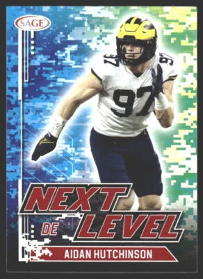 Aidan Hutchinson #90 2022 SAGE Red Michigan Wolverines - Image 1 of 2