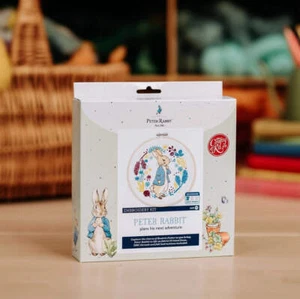Beatrix Potter - Peter Rabbit Plans His Next Adventure Embroidery Kit - Picture 1 of 6