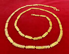 22k Light Chain Ethnic Bollywood Indian Fashion Jewelry Necklace Mala 30" Long