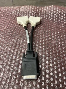 NEW Genuine Dell DMS-59/2 DVI-I Dual Link Splitter Y Adapter Cable 0H9361 H9361 - Picture 1 of 7
