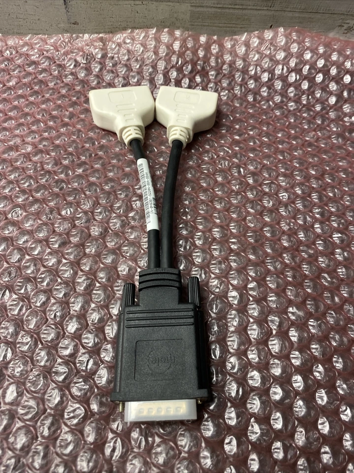 NEW Genuine Dell DMS-59/2 DVI-I Dual Link Splitter Y Adapter Cable 0H9361 H9361 - Image 1 of 4