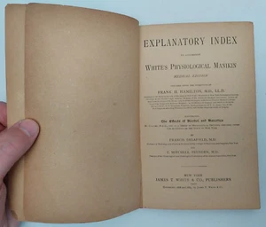 White's Physiological Manikin Explanatory Index 1889 EXTREMELY RARE  Manual - Picture 1 of 7