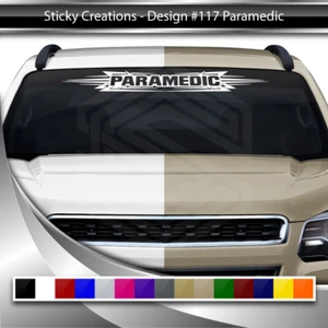 #117 PARAMEDIC Decal Sticker Windshield Window Vinyl Graphic Banner Paramedic - Picture 1 of 6