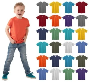BILLIONHATS Kids Cotton Tshirts Bulk, Wholesale Unisex Children Tees - Picture 1 of 11
