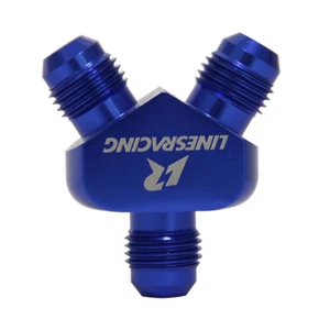 6AN to 6AN Male Thread Y Block Fuel Hose Aluminum Fitting Adapter Connector - Bild 1 von 9