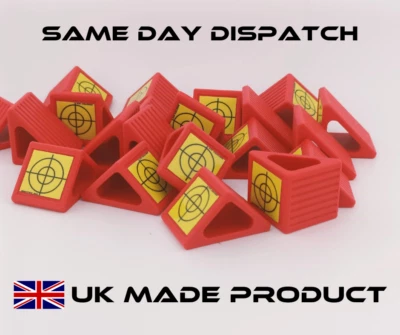 PROTEX MX RED - Land Surveying Target 90° Monitoring Reflective retro Point 20mm Retro