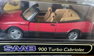 Anson SAAB 900 Turbo Cabriolet Convertible 1/18 Scale Diecast 4 Opening Parts - Picture 1 of 9