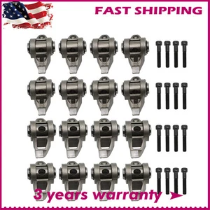 Fit For LS3 L92 6.0L 6.2L 1.7 Ratio Rocker Arms Set with Trunion Kit Installed - Picture 1 of 8